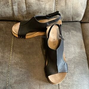 Black Boutique by Corkys cork wedge sandals